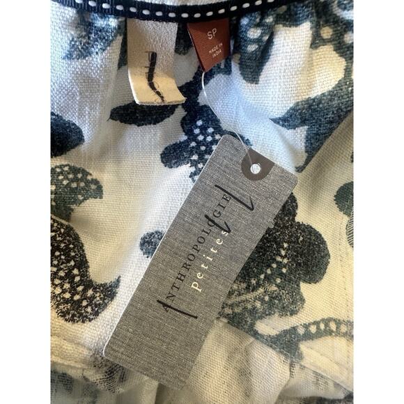 NWT Anthropologie x Pilcro Printed Puff Sleeve Dress Cotton Linen Blend Small - Picture 12 of 16